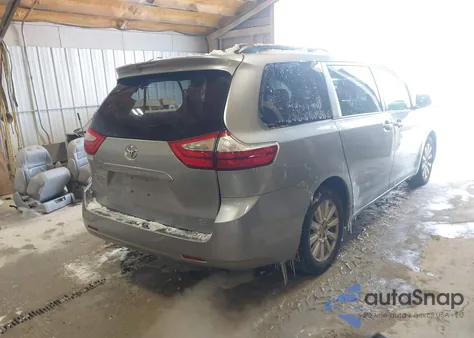 2015 Toyota Sienna Xle 7 Passenger z USA, uszkodzony, nr VIN 5TDDK3DC1FS119408